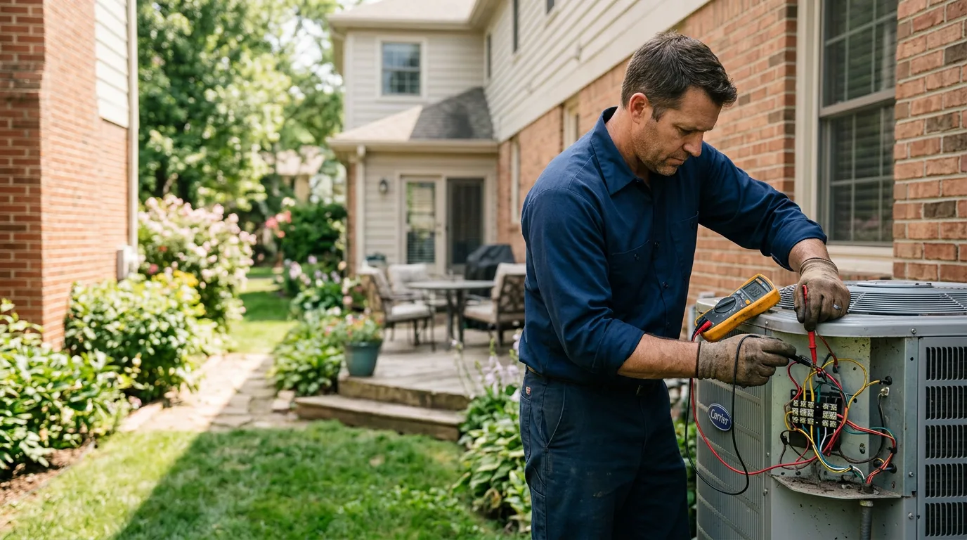 HVAC technician working near Neffs, OH